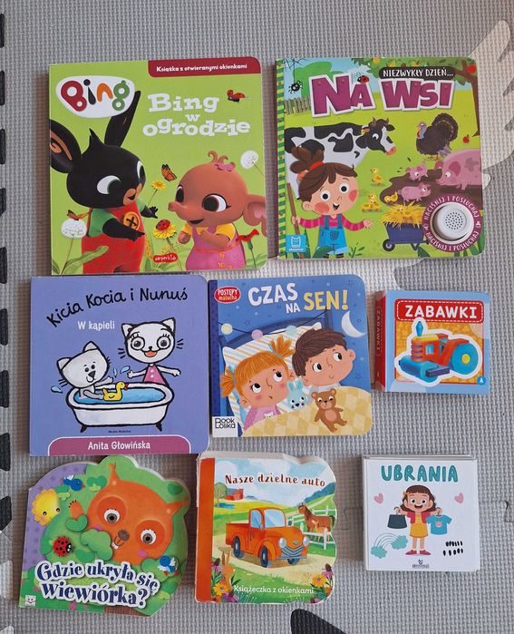 Książeczki dla najmłodszych Bing, Kicia Kocia, dźwiękowa "Na wsi"