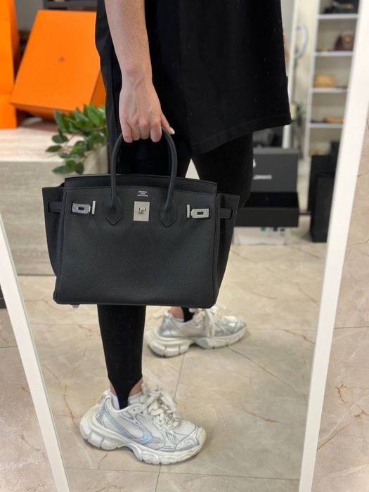 Сумка Hermes Birkin 30см Биркин сумочка шкіряна повний комплект бутика напів ручна робота ідеальне виконання