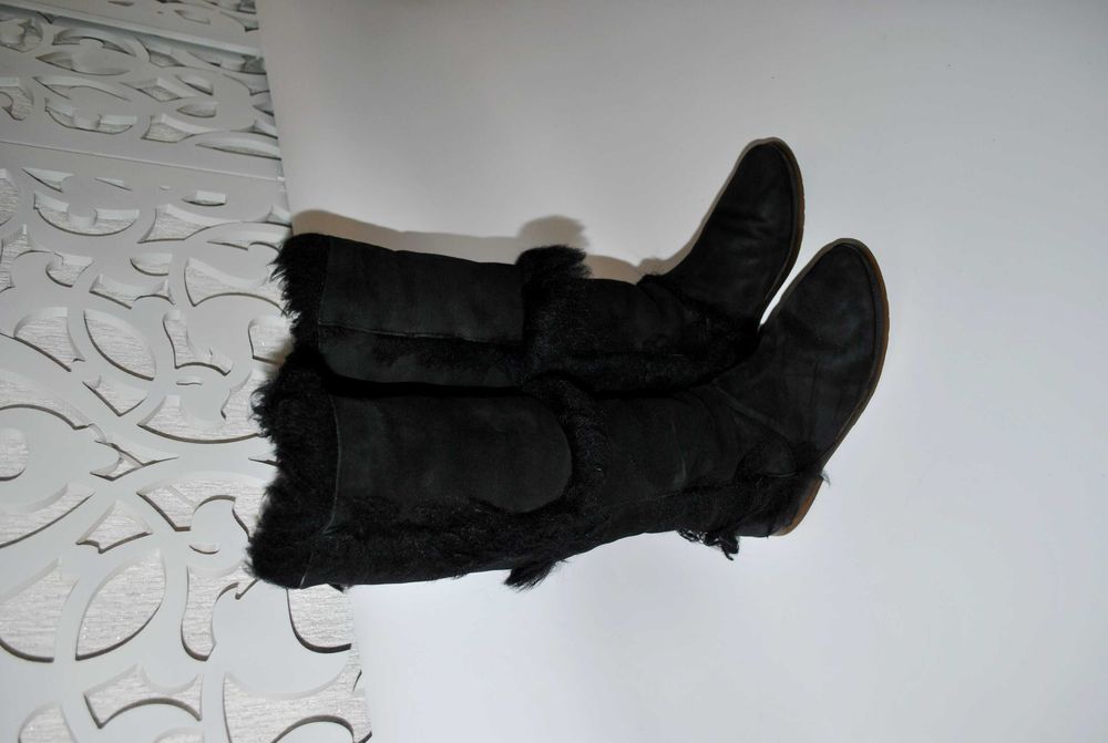 Сапоги женские овчина натуральные лама ботинки зимние угги 23,5 см ugg