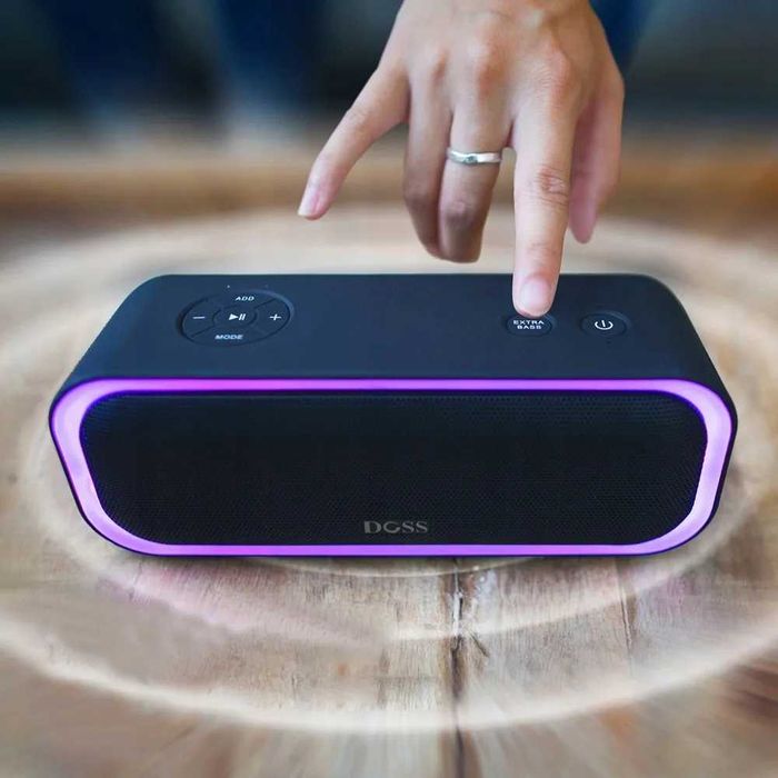 DOSS SoundBox Pro Czarny głośnik bluetooth Red Ring GW