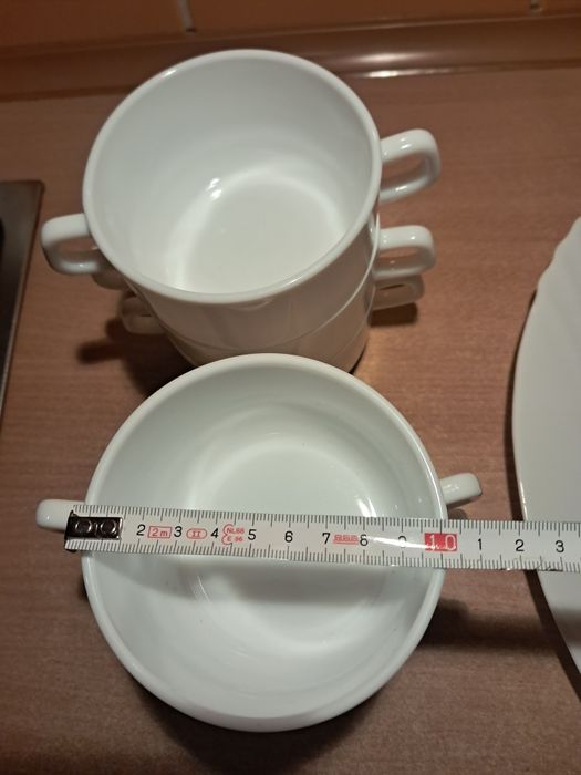 Arcopal France bulionówki komplet 6 szt., białe