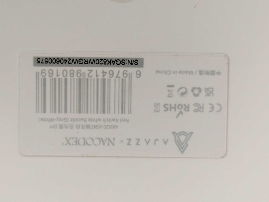Teclado mecânico AJAZZ AK820 branco