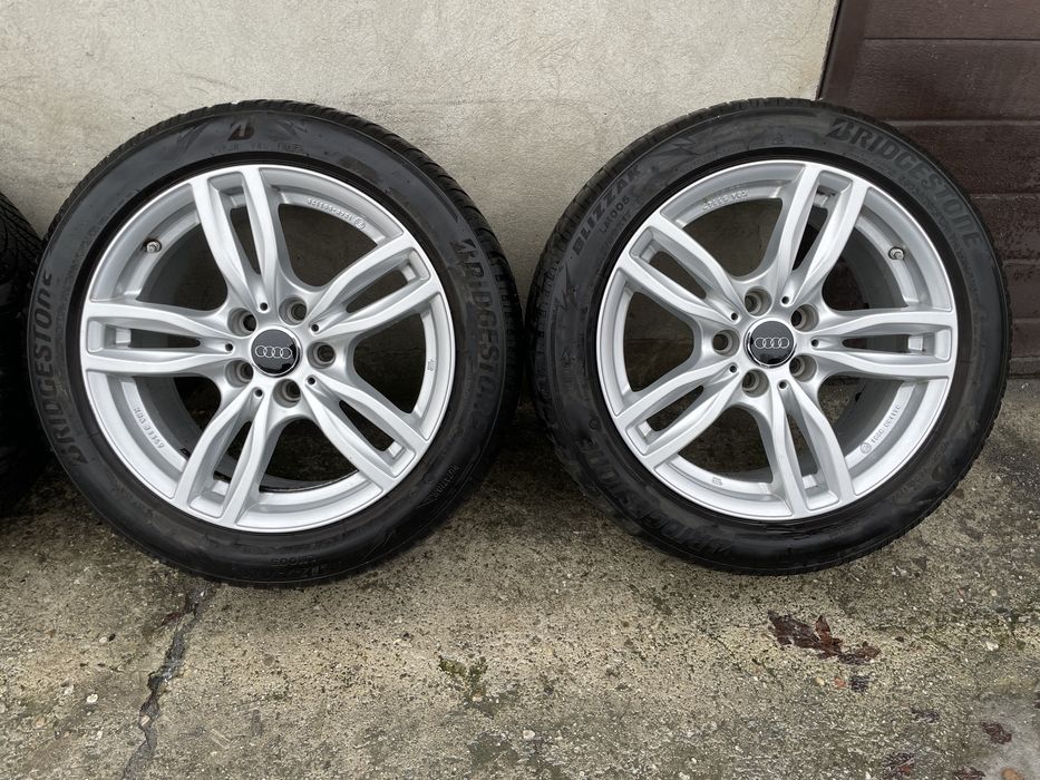 (161) Koła, Felgi 5x112 17” Germany, Audi, Bridgestone