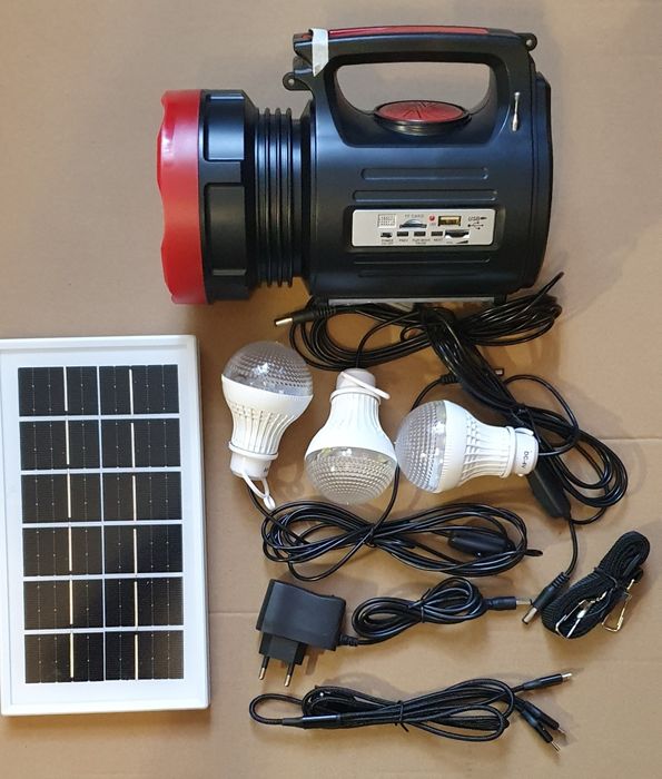 Автономное освещение + Powerbank + радио + зарядка от солнечной панели