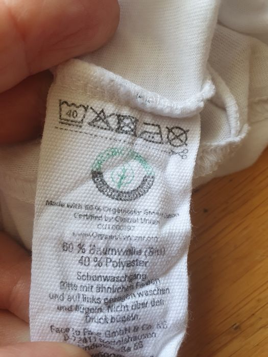 Biała koszulka bez rękawków M 40 Blue Motion