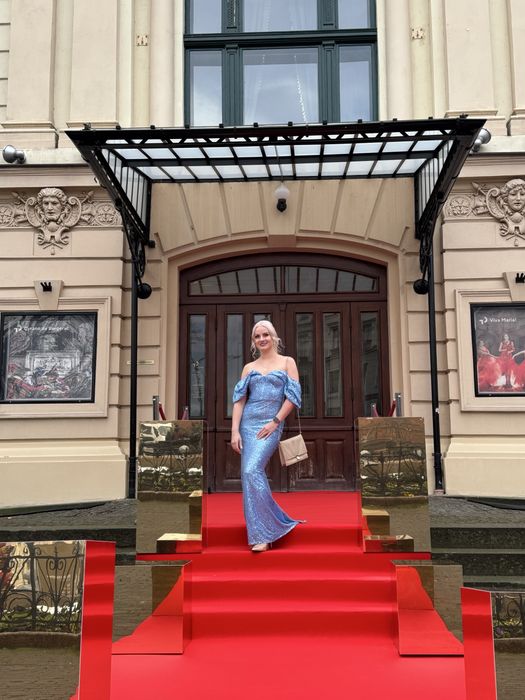 Sukienka nowa efektowna balowa celinowa L i M