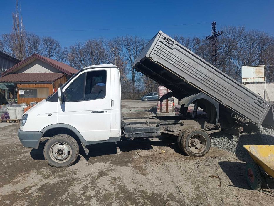 Пісок, щебінь, відсів, шлак (Газель-самоскид до 3т) Газель самосвал