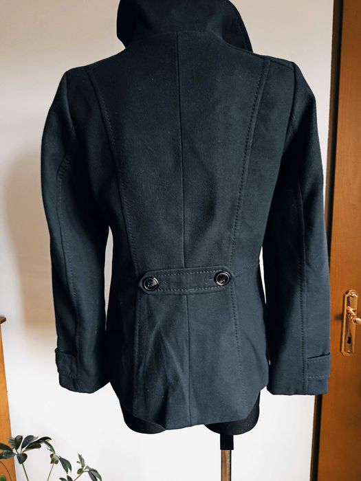 Granatowa dwurzędowa kurtka damska roz. 36