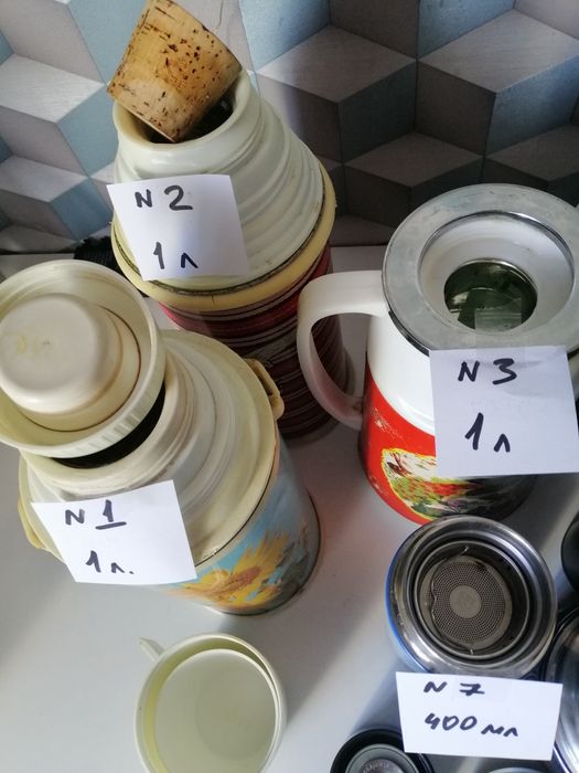 Термос в ассортименте. 1 литр, 500 мл, 400 мл