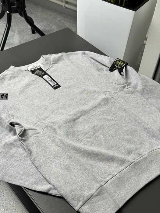 Мужская Кофта Stone Island - Світшот Сірий Стон Айленд - ХС С М Л ХЛ
