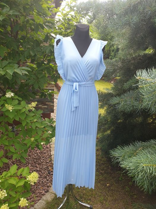 Sukienka maxi plisowana roz uni s m l