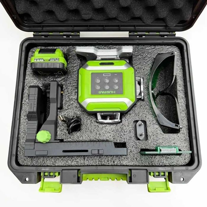 Лазерний рівень Huepar DP04CG-BT 4D (сервоприводи)