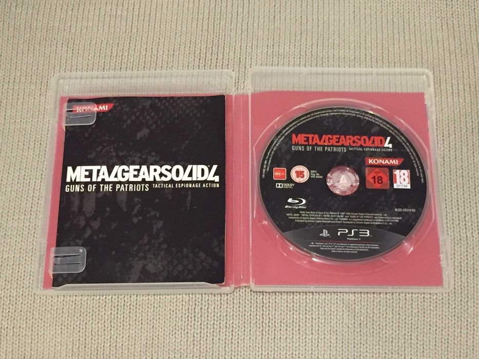 Metal Gear Solid 4 Guns Of The Patriots 25th Anniversary PlayStation 3