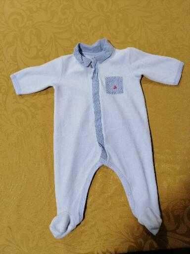 2 Babygrows, Petit Bateau, 3 a 6 meses