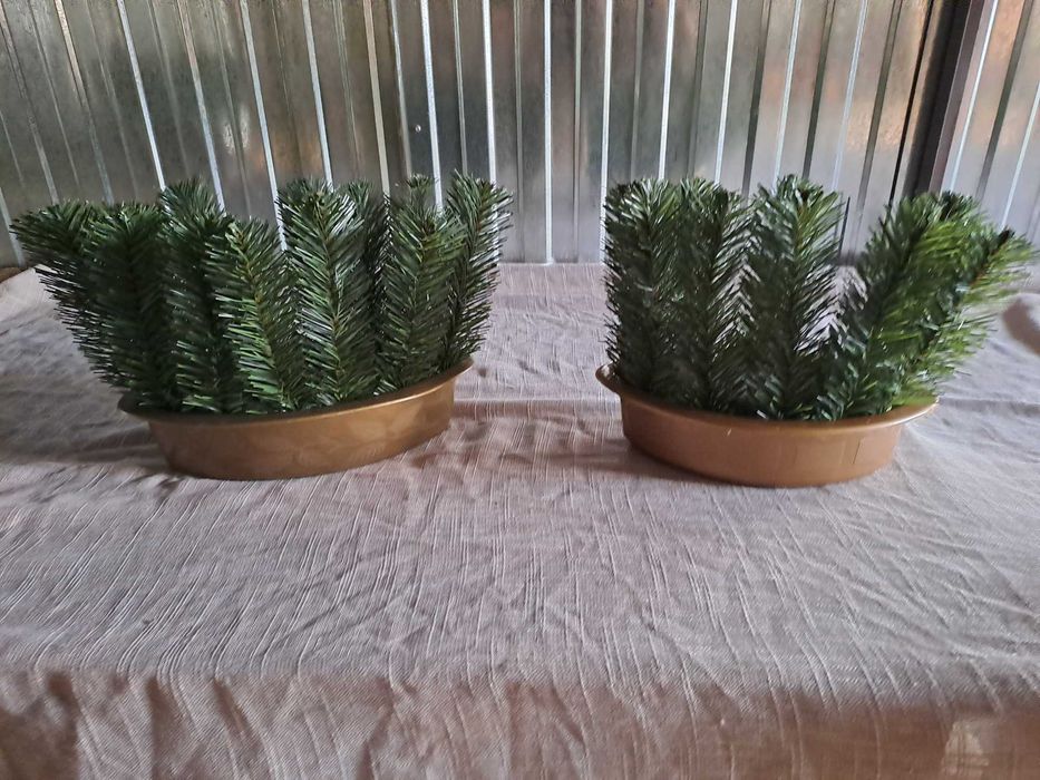 Podkłady do stroika  DONICZKA na   grób cmentarz  miski   cemenciaki