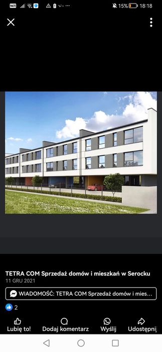 Mieszkanie ,apartament 3pokojowe z balkonem centrum Serocka