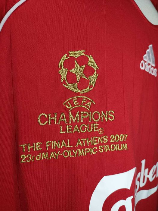 Retro Liverpool 06/07 Final Champions League Gerrard 8 Tamanho M