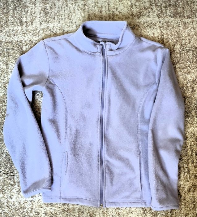 2 bluzy polarowe  Jasno fioletowa In extenso 13/14 i Zielona Quechua