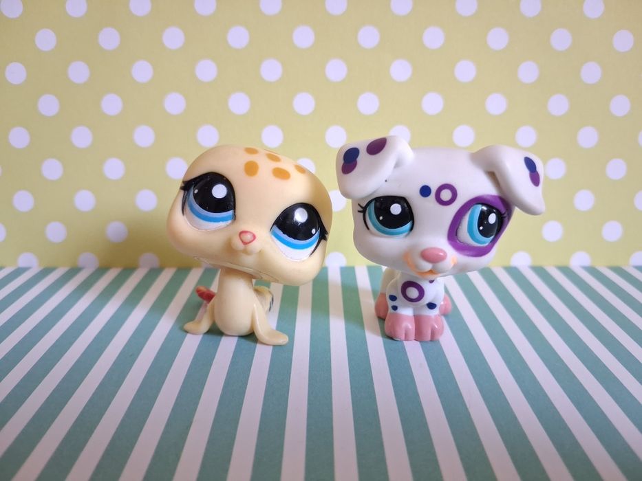 Littlest Pet Shop LPS zestaw Pies i Foka Stan Gorszy