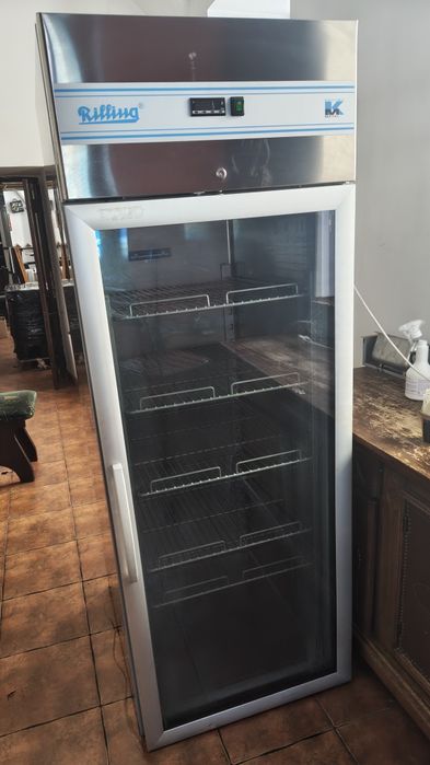 Szafa mroźnicza | zamrażarka RILLING ze szklanymi drzwiami przemysłowa