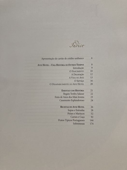 Os segredos do AVIZ HOTEL, receitas
