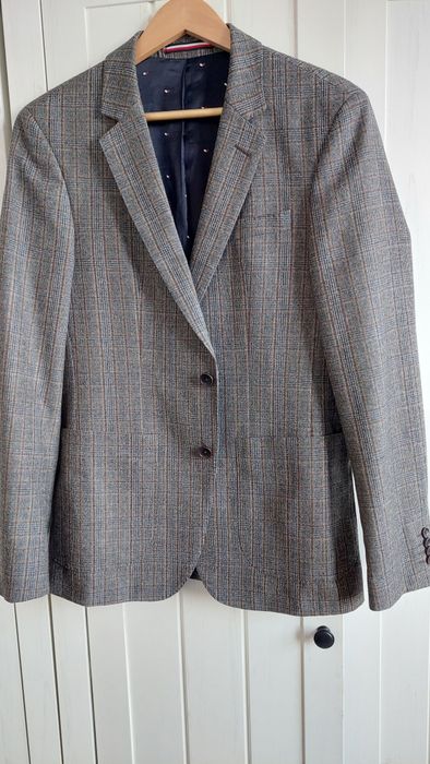 Marynarka wełniana, Tommy Hilfiger r.S wełna, kratka