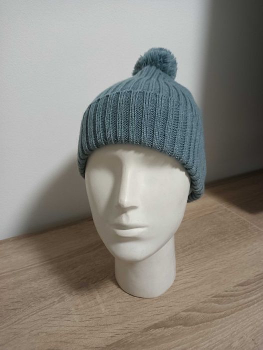 Gorro de Inverno Azul com pompom | Bom Estado