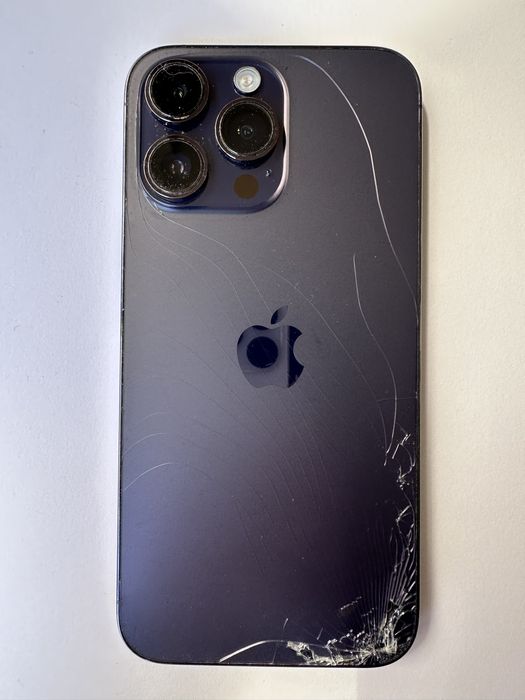 iPhone 14 Pro Max 256GB Deep Purple Avariado | Reparação/Peças