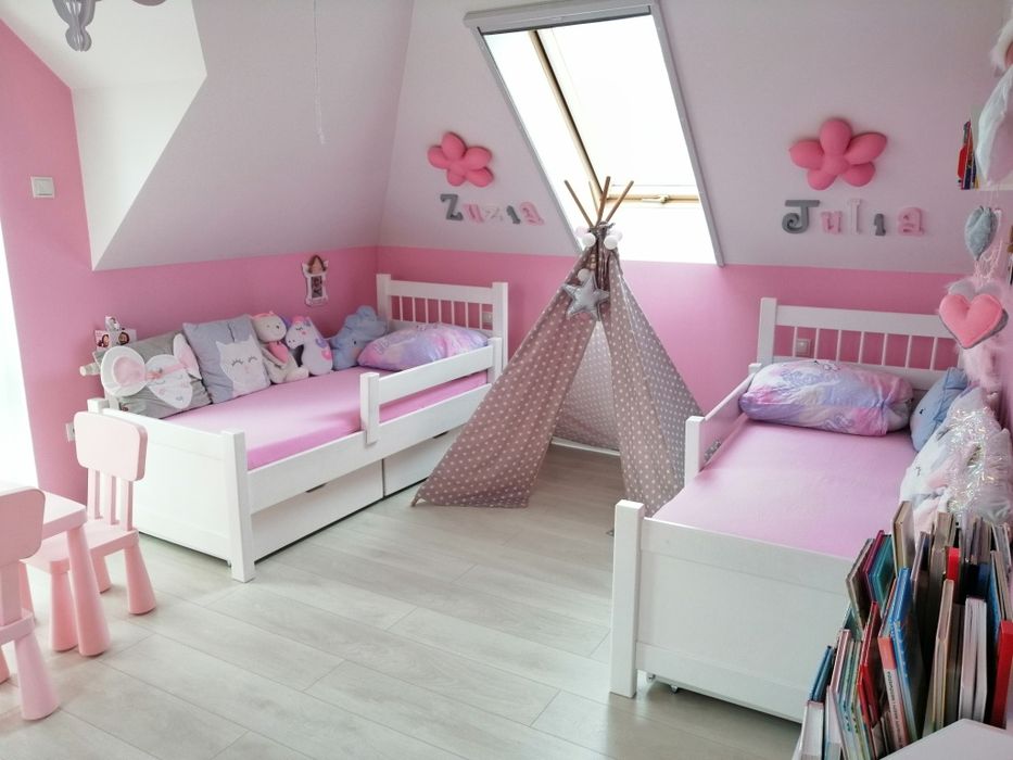 Piękne białe łóżko - unikat!