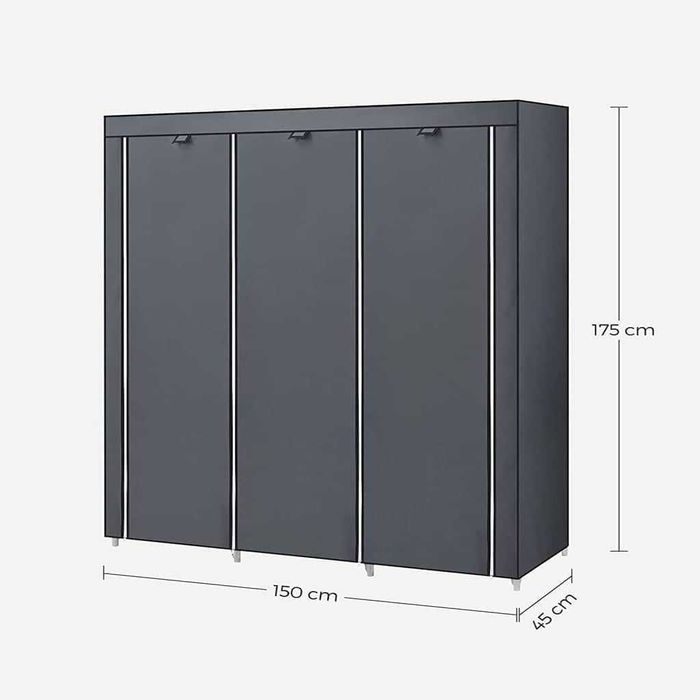 Armário portátil em tecido removível 175x 150x 45 cm NOVO ENVIO GRÁTIS