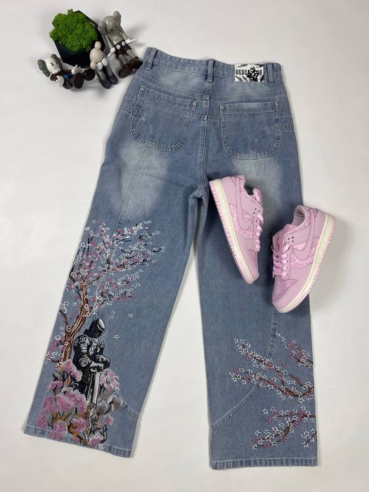 ‼️РОЗПРОДАЖ‼️Jeans Sacura/ Штани блакитні Сакура/ Vescartes/ Baggy y2k