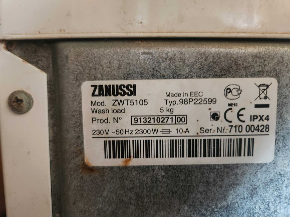 Стиральная машинка б/у Zanussi zwt 5105 качество оригинал рабочая