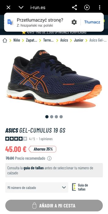 Buty sportowe do biegania ASICS