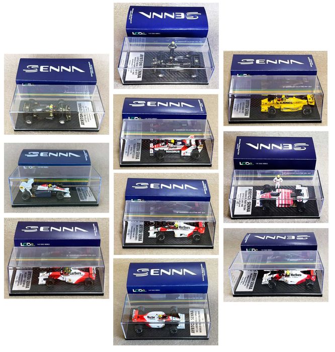 10 miniaturas Ayrton Senna - 1:43