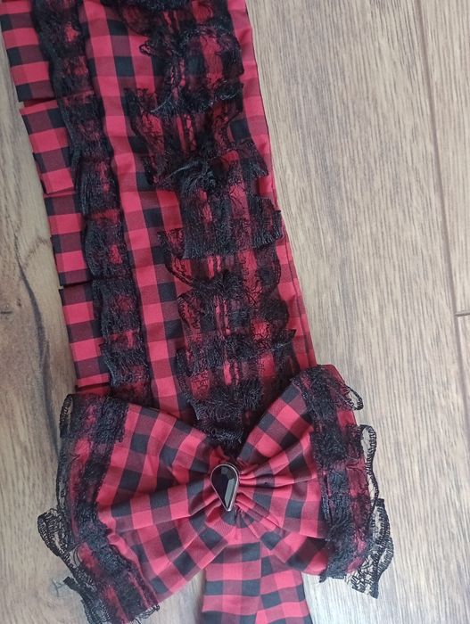 Nowy headdress lolita w kratkę