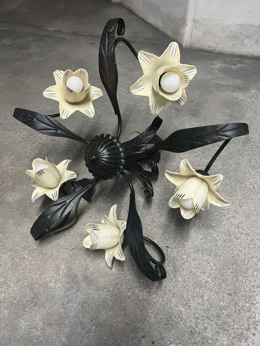 Candeeiro sala ou quarto com flores64730215119873123
