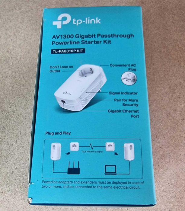 Комплект гігабітних пристроїв TP-Link Powerline AV1300