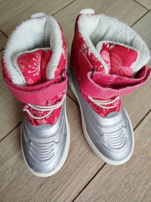 Buty zimowe śniegowce dziewczęce 27
