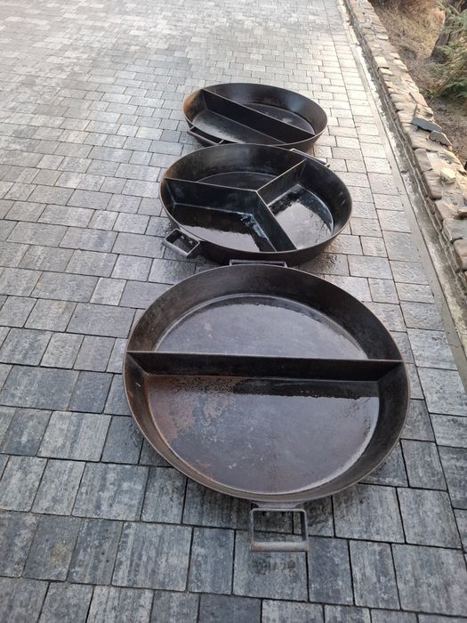 Patelnia zeliwna 3 sztuki