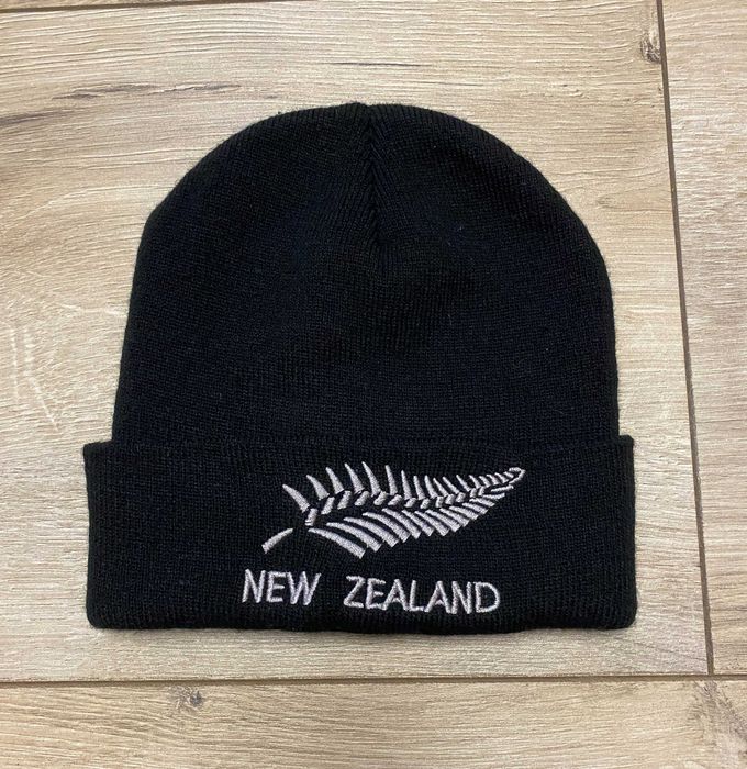 Оригинальная шапка бини new zealand регби all blacks