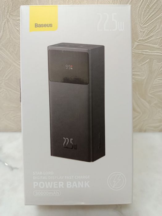 Павербанк Baseus Star Lord Display 22.5W 30000 mAh Black