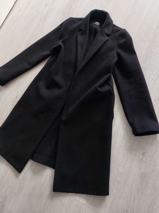 Czarny płaszcz Zara 36 S