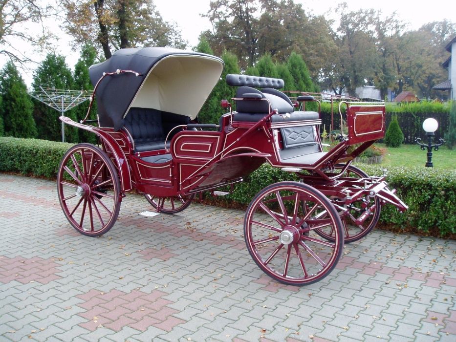 Powóz konny bryczka kutschen Vis a Vis 1 buda
