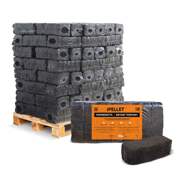 iPELLET PREMIUM Brykiet torfowy 1000 kg - darmowa dostawa cała Polska