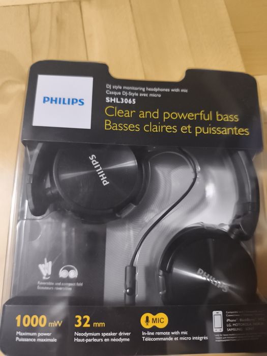 Słuchawki przewodowe Philips SHL3065,nowe nie używane