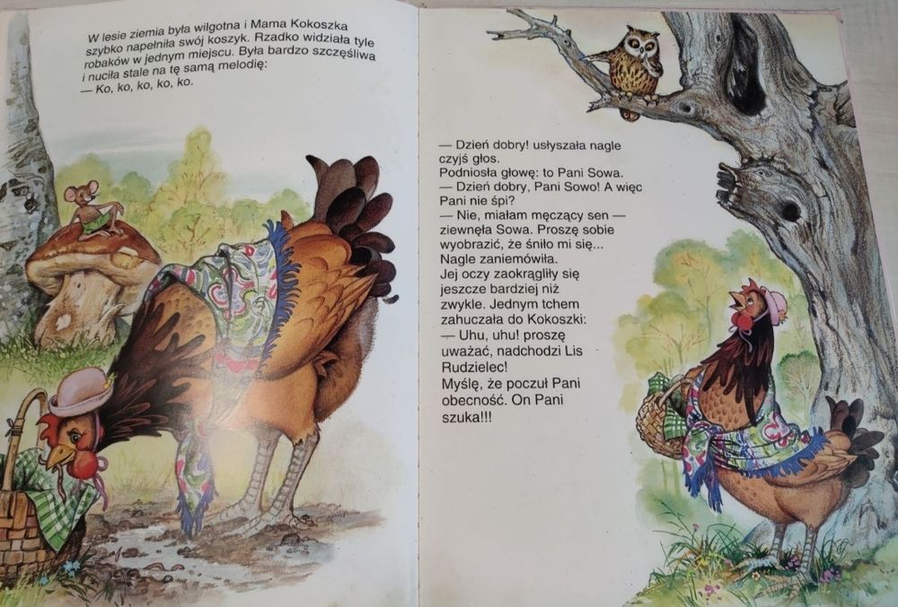 Przygody mamy kokoszki bogato ilustrowana książka dla dzieci
