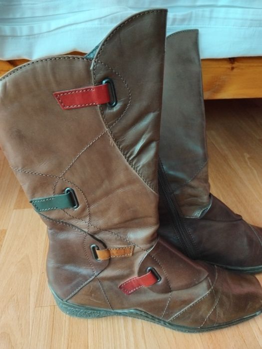 Super Zestaw Skórzana torebka plus kozaczki Venezia plus kurtka