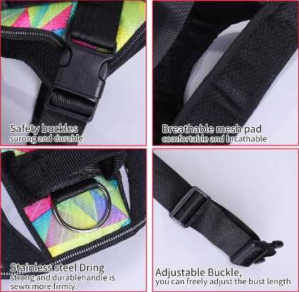 Arnês Nylon Personalizado Cães Conforto/Estilo para o seu Melhor Amigo