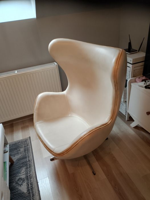 Fotel skórzany Egg jajo