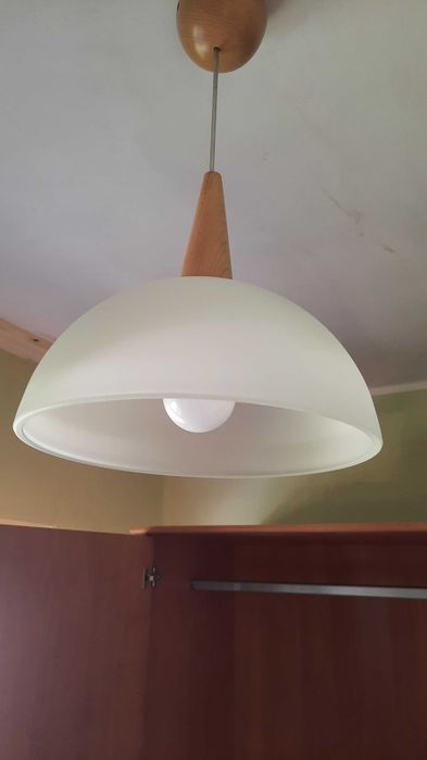 Lampa wisząca szklana stan idealny